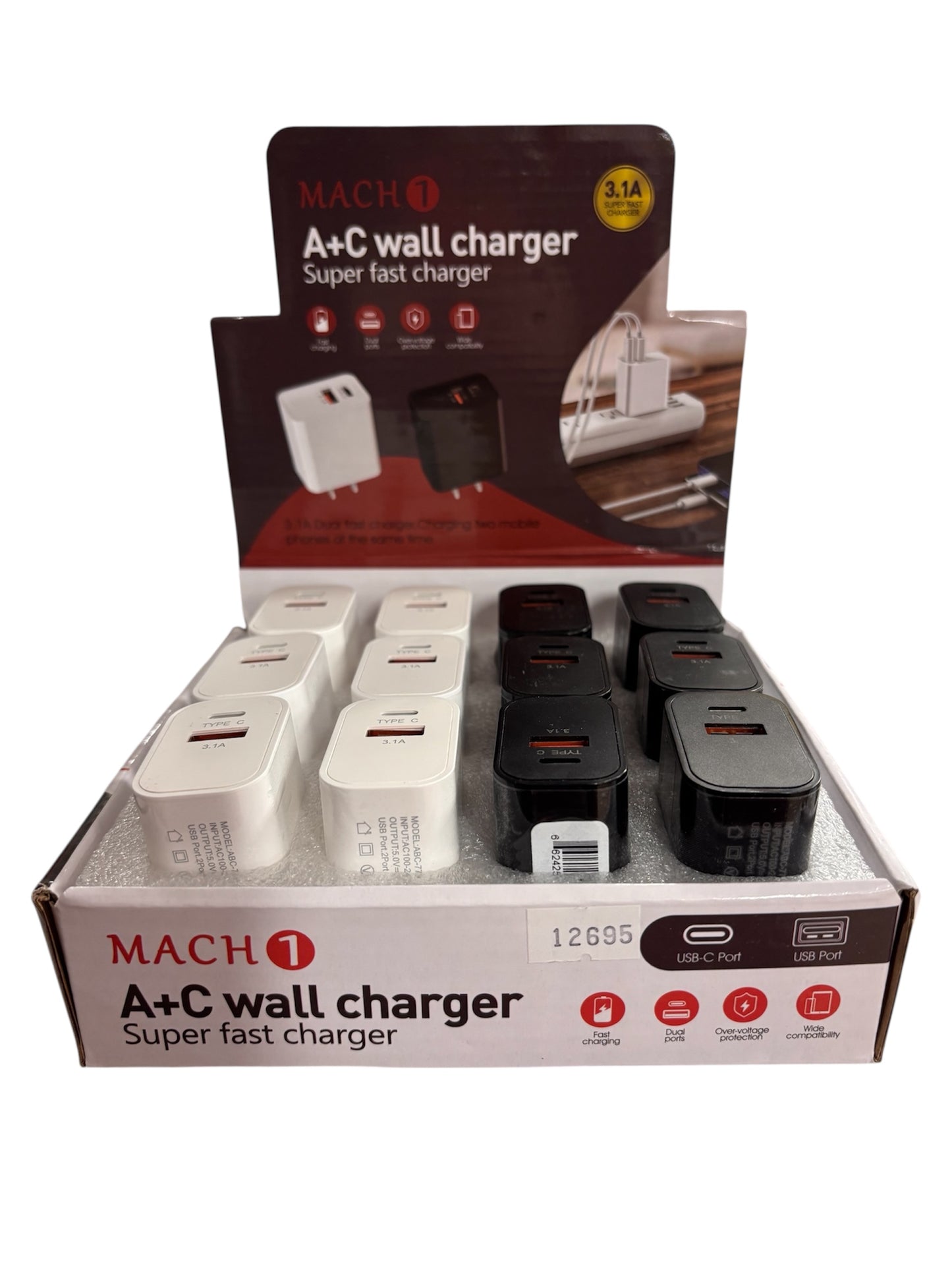 Dual USB/ Type C Wall Charger