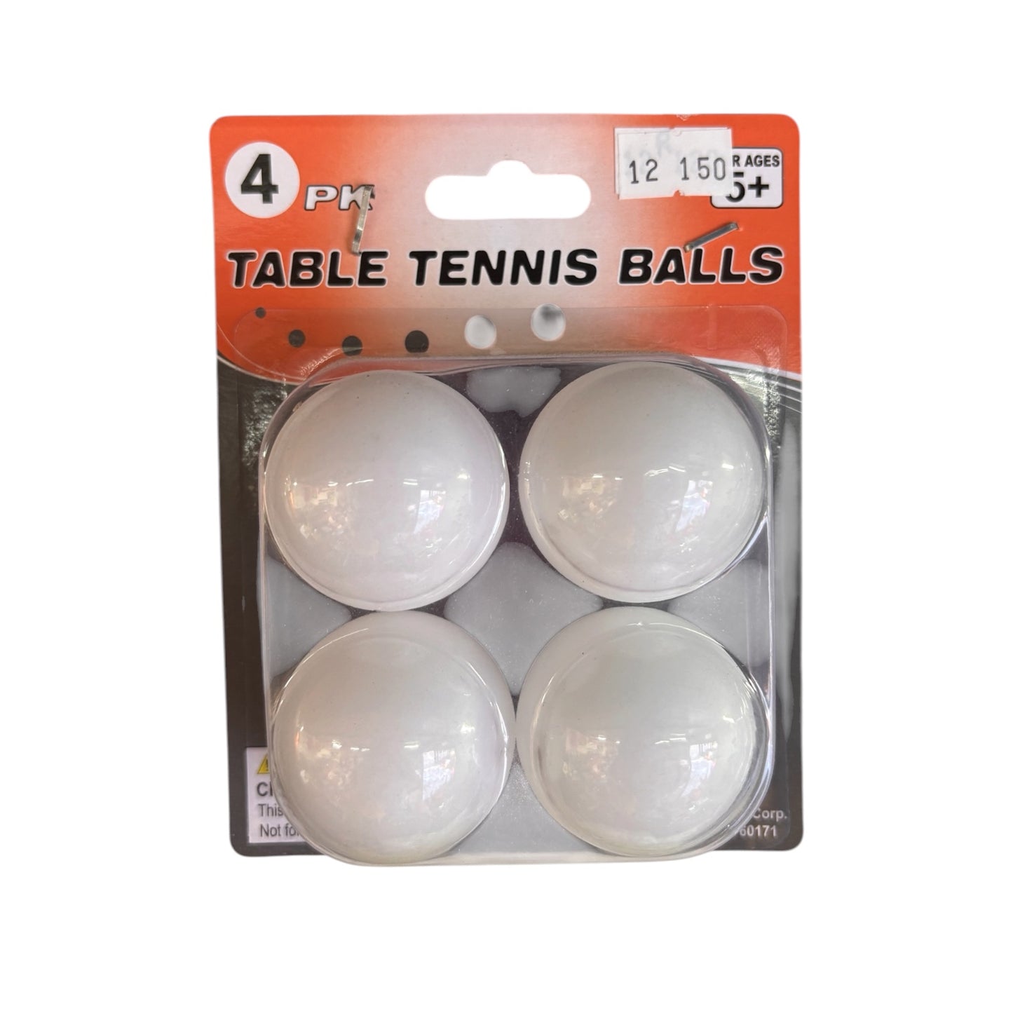 Table Tennis Balls 4Pk