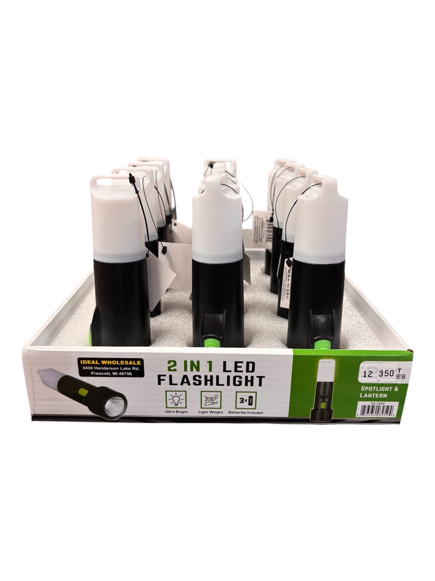 2 In 1 LED Flashlight