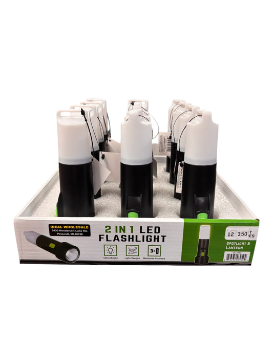 2 In 1 LED Flashlight