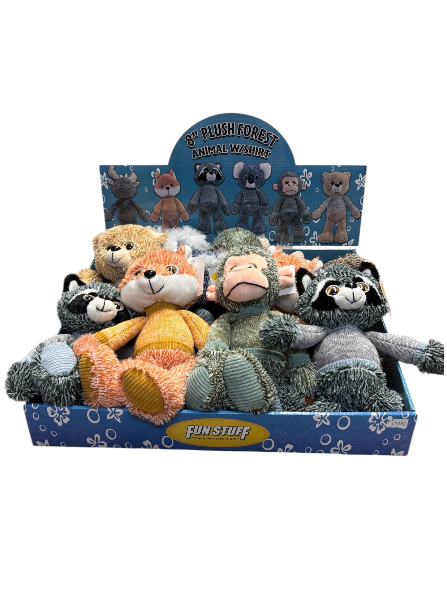 8” Plush Forest Animal With Shirt