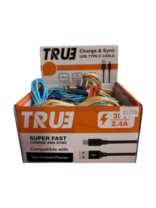 3 Ft USB to Type C Cord