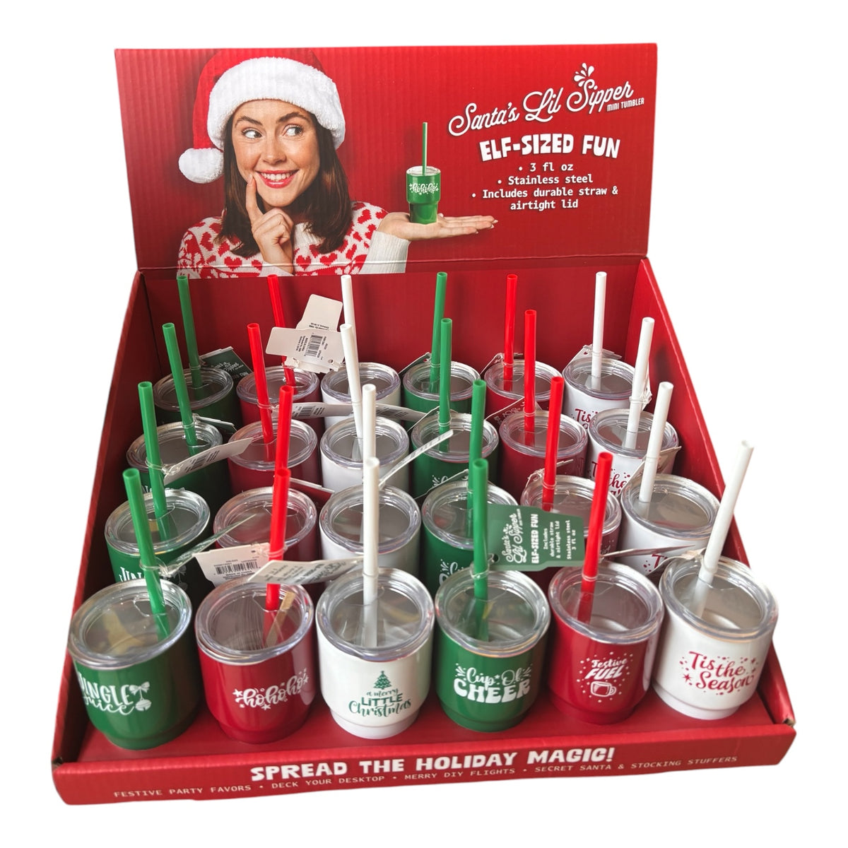 Santa Lil Sippers Mini Tumbler