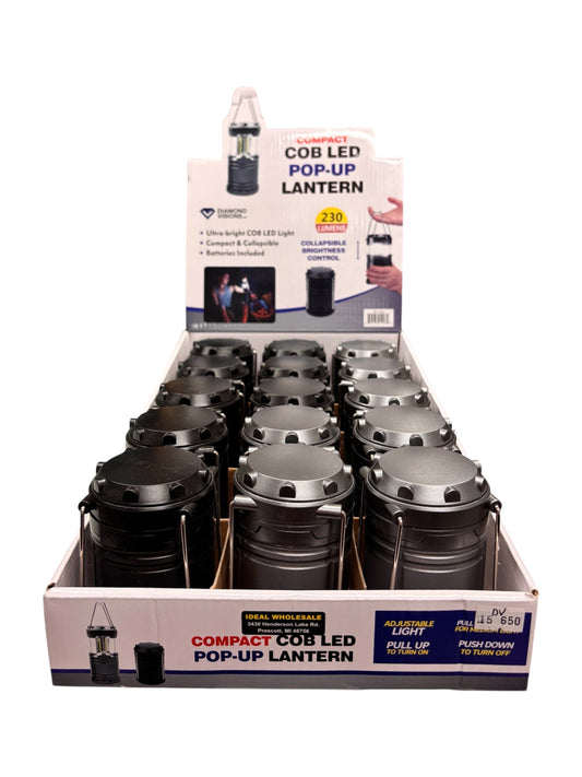 Mini Black Pop-Up COB LED Lantern