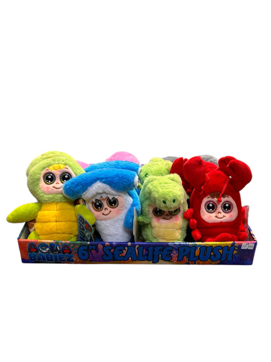 6” Aqua Babiez Sealife Plush