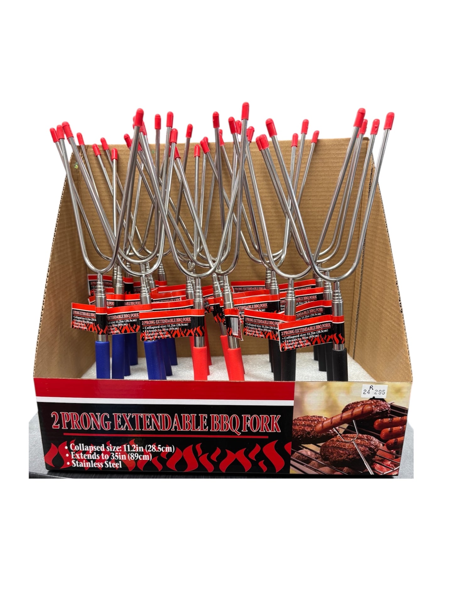 2 Prong Extendable BBQ Fork