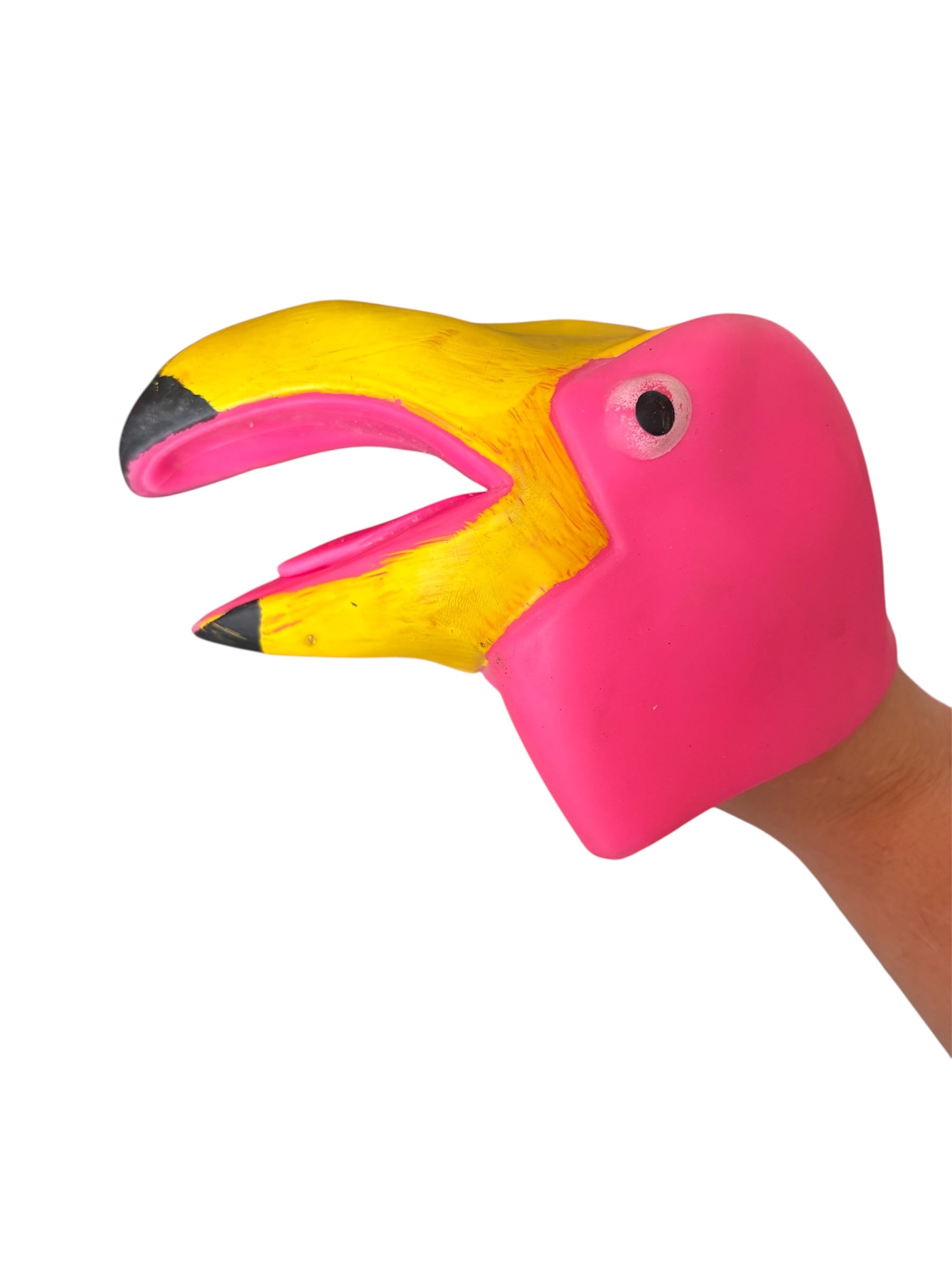 Flamingo Hand Puppet Display