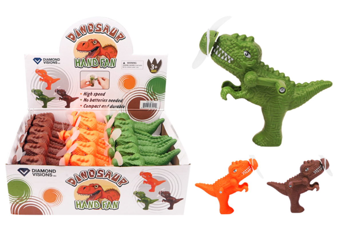 Dinosaur Hand Crank Fan