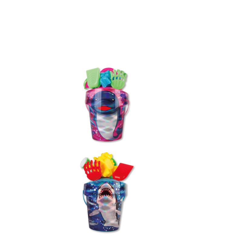 7 Piece Shark & Dolphin Bucket