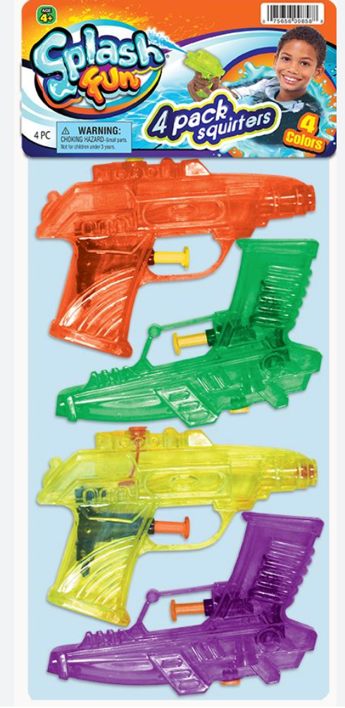 4 Pack Water Gun